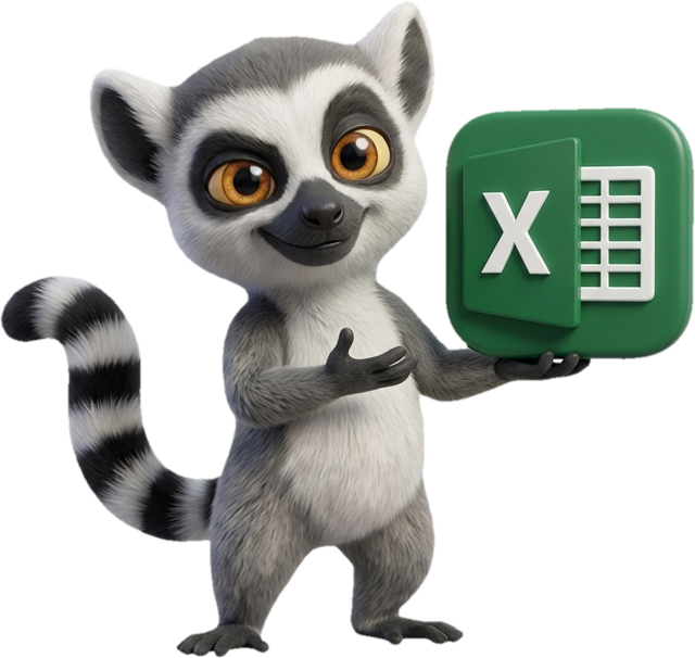 Lucas, la mascotte du Dojo, présente Excel